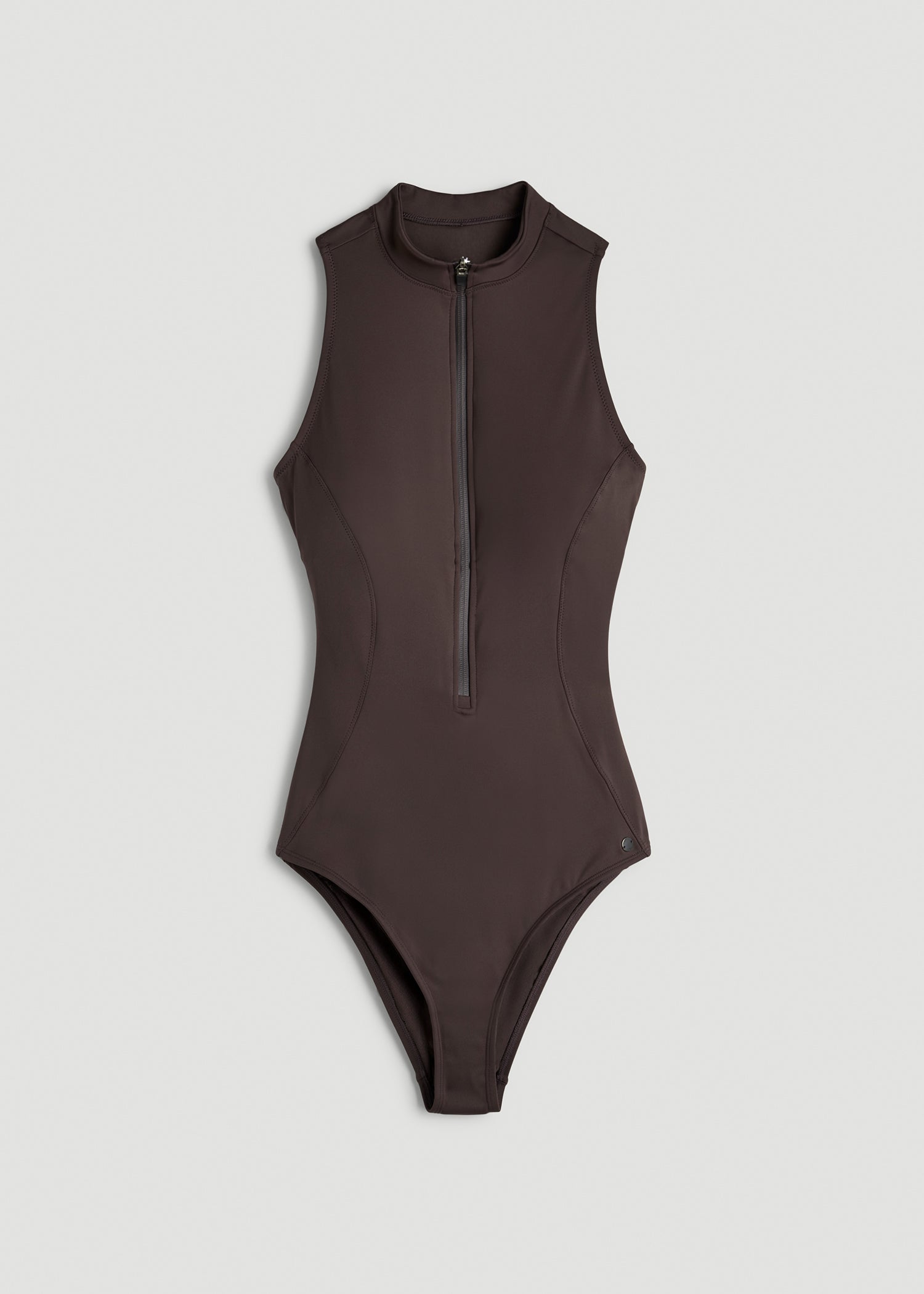 Cinched Quarter Zip One Piece Swimsuit for Tall Women | American Tall