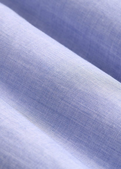 Regular Fit Dress Shirt for Tall Women in Chambray Blue