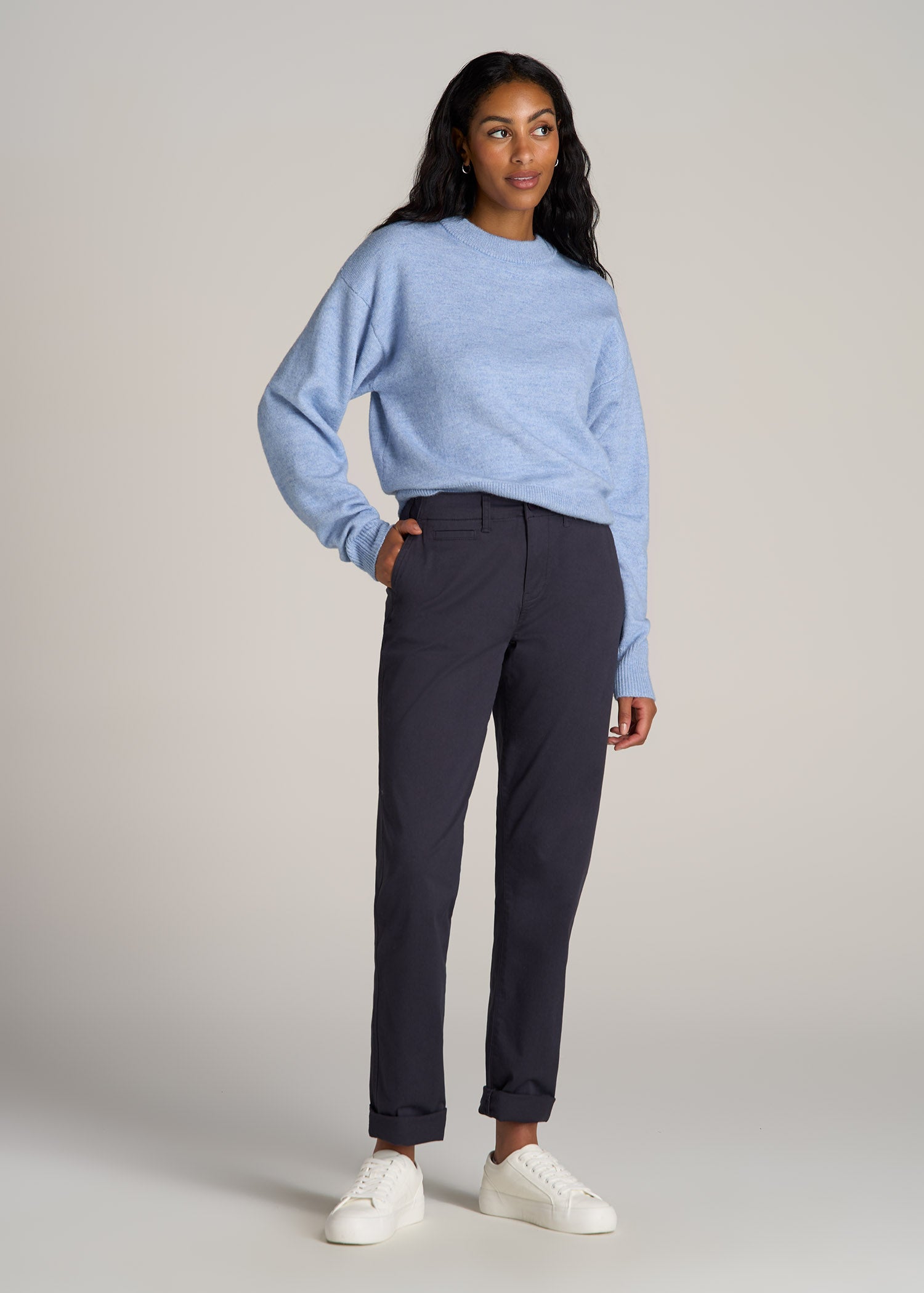 American-Tall-Women-Relaxed-Crewneck-Wool-blend-Sweater-Allure-Blue-full
