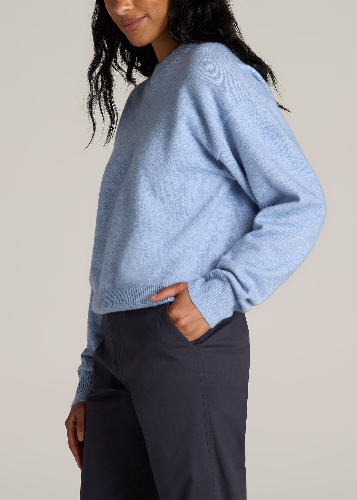 American-Tall-Women-Relaxed-Crewneck-Wool-blend-Sweater-Allure-Blue-side