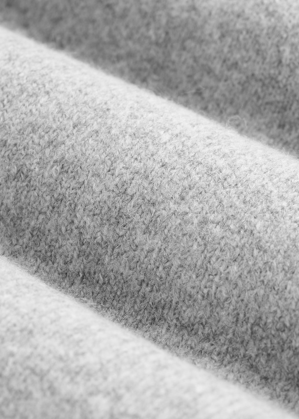 Relaxed Crewneck Wool blend Sweater for Tall Women in Heathered Grey
