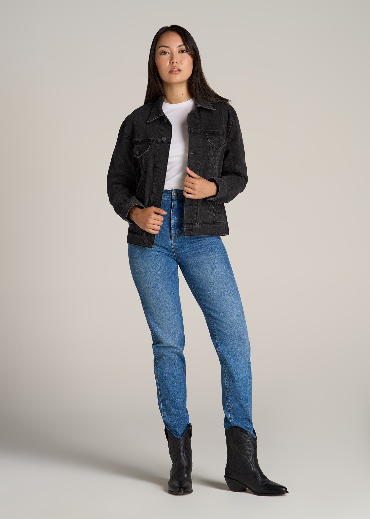Chelsea Boots Does A Blue Denim Jacket Go With Black Jeans Blue Jean Boots Outfits New Arrivals
