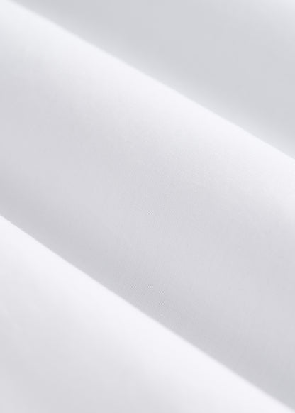 Relaxed Poplin Button Up Shirt for Tall Women in Bright White