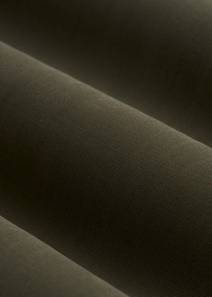 Relaxed Button-Up Single-Pocket Blouse for Tall Women in Forest Night