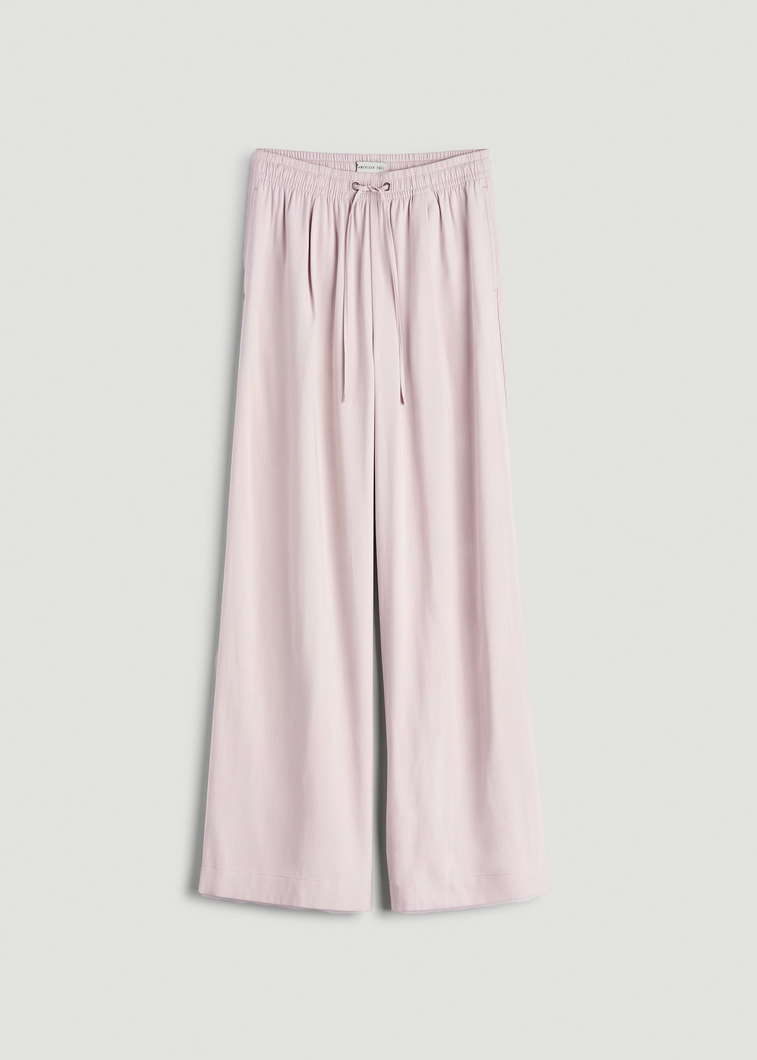 Relaxed Pull-On Pants for Tall Women in Grey Lilac