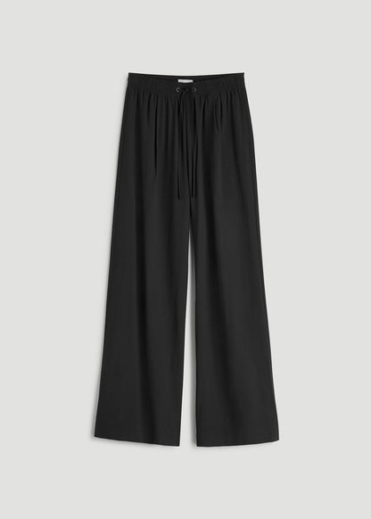 Relaxed Pull-On Pants for Tall Women in Vintage Black