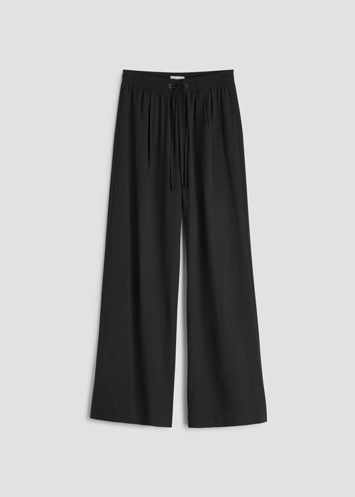 Relaxed Pull-On Pants for Tall Women in Vintage Black