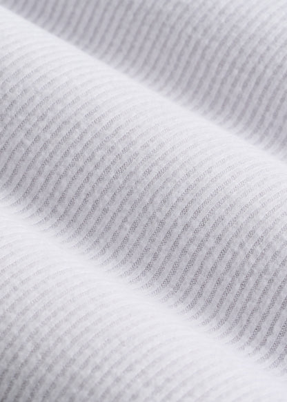 Women's Ribbed Flare Lounge Pants for Tall Women in Cloud White