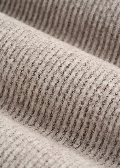 Ribbed Flare Lounge Pants for Tall Women in Coffee Quartz Mix