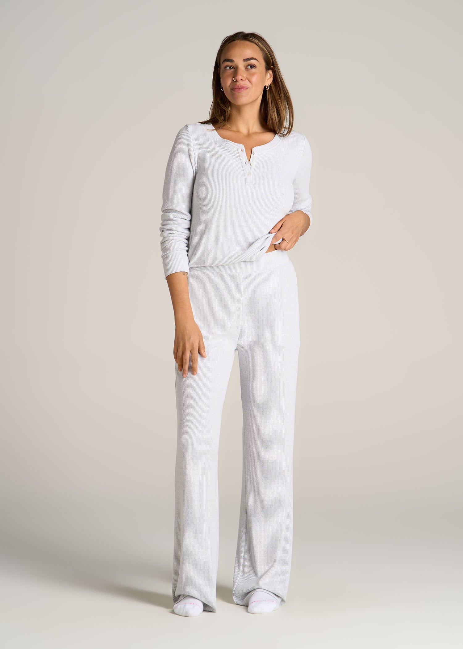 Women's Ribbed Flare Extra-Long Lounge Pants | American Tall