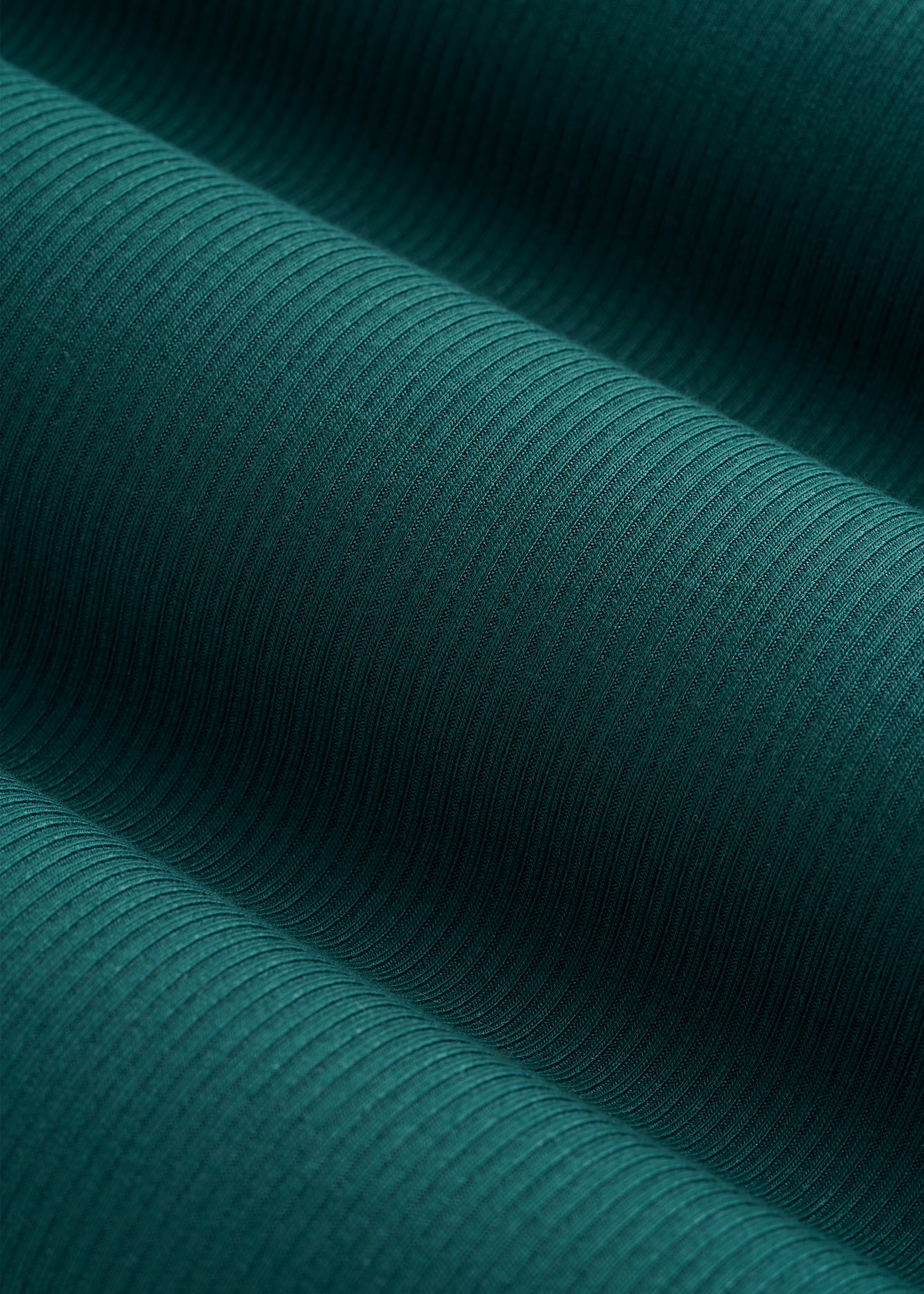 Ribbed Knit Wide Leg Pant for Tall Women in Deep Teal