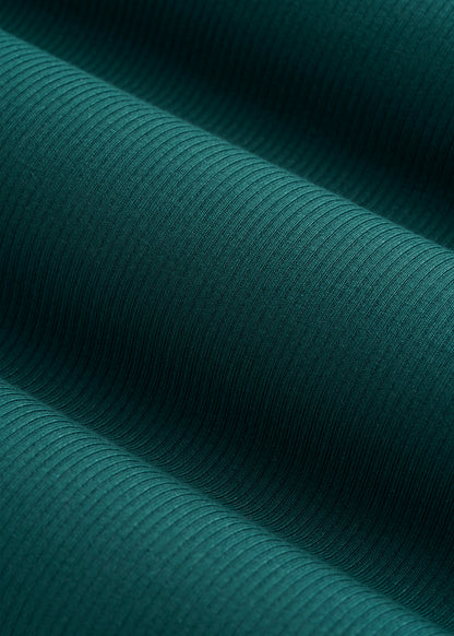 Ribbed Knit Wide Leg Pant for Tall Women in Deep Teal