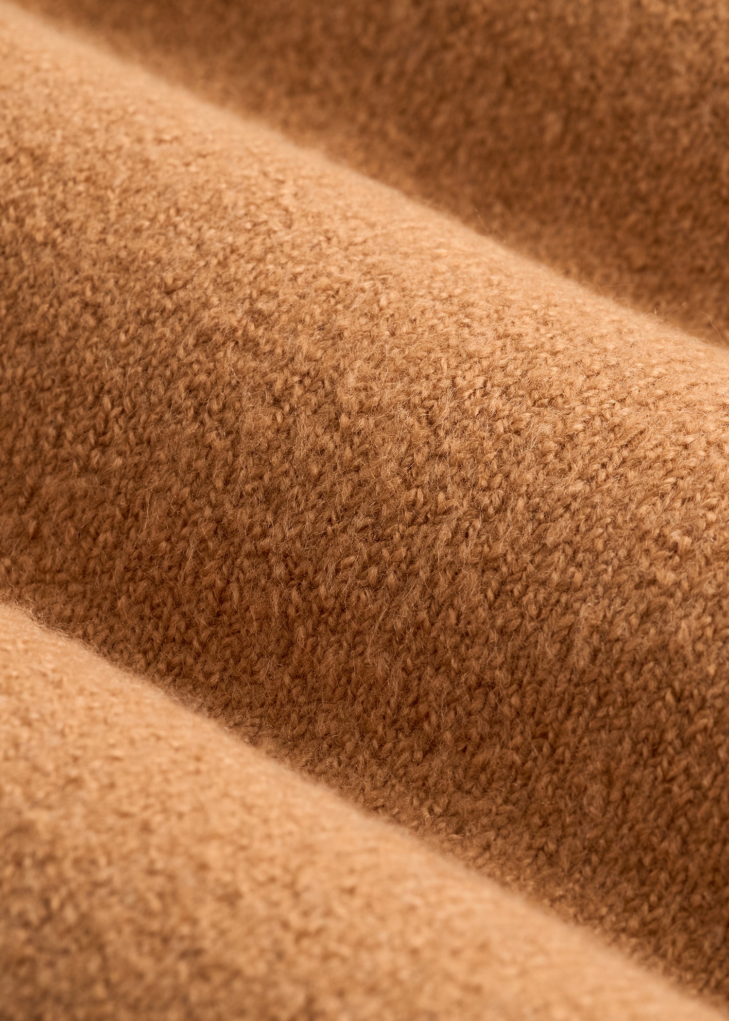 Rolled Mock Neck Sweater for Tall Women in Caramel