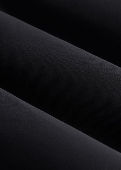 Ruched Jersey Midi Dress for Tall Women in Black