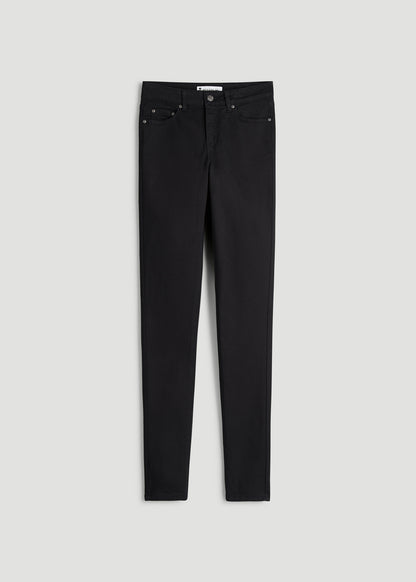 Sarah Mid-Rise Skinny Jeans for Tall Women in Black