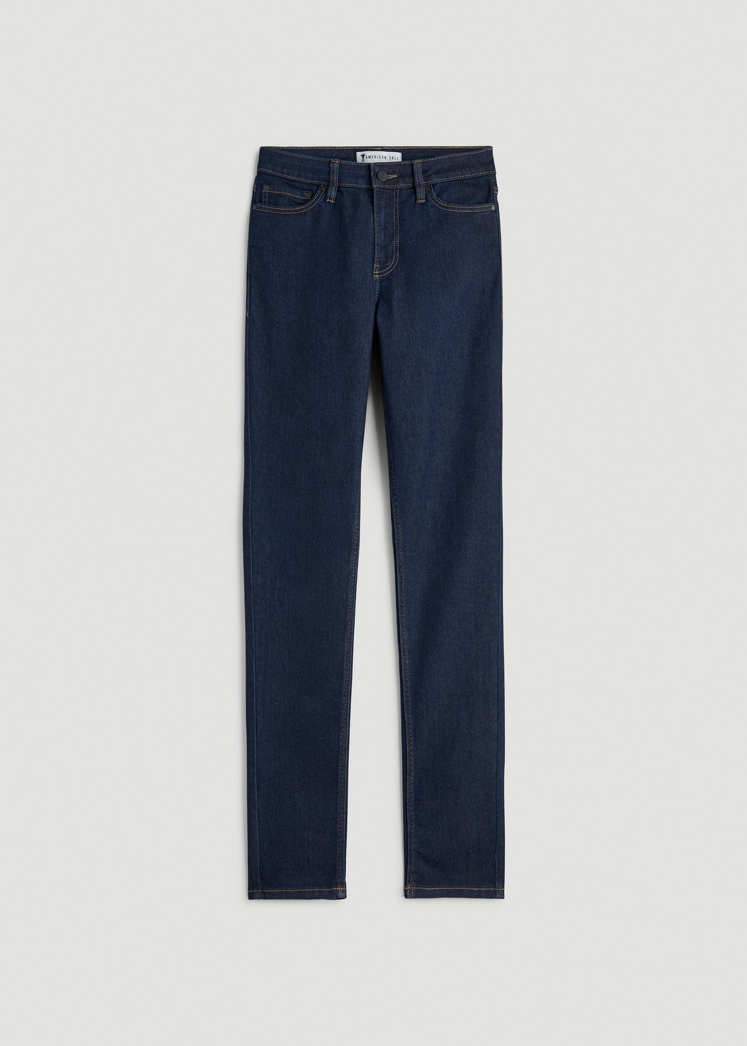 Sarah Mid-Rise Skinny Jeans for Tall Women in Deep Indigo Wash