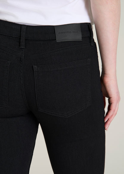 Sarah Mid-Rise Skinny Jeans for Tall Women in Optimum Black