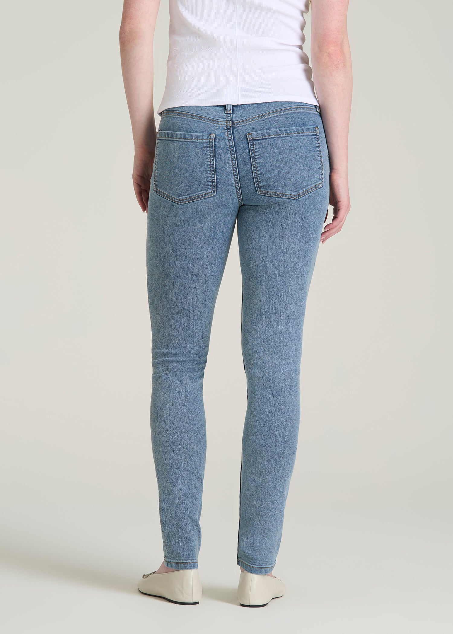 Sarah Mid-Rise Skinny Jeans for Tall Women in Perfect Blue