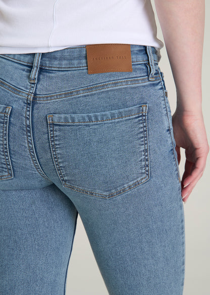 Sarah Mid-Rise Skinny Jeans for Tall Women in Perfect Blue