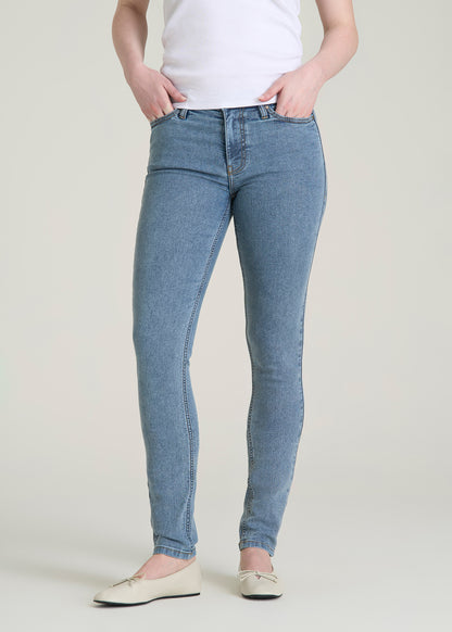 Sarah Mid-Rise Skinny Jeans for Tall Women in Perfect Blue