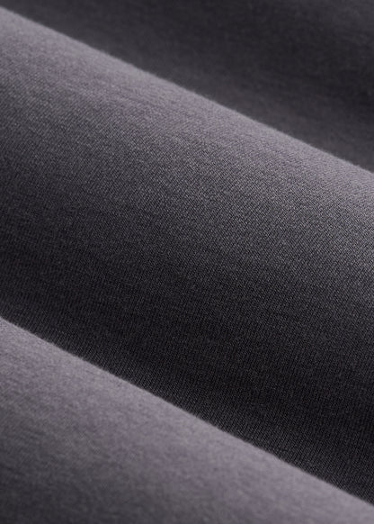 Scoop V-Neck Tee for Tall Women in Charcoal