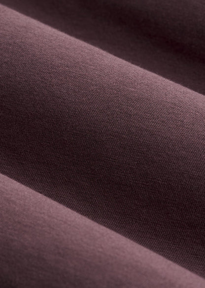 Scoop V-Neck Tee for Tall Women in Merlot