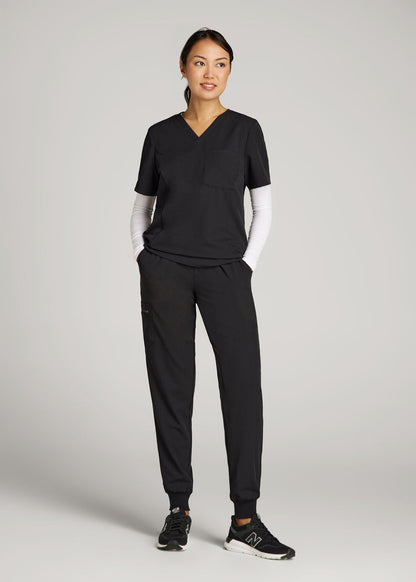 Scrub Joggers for Tall Women in Black