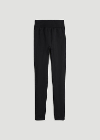Seamless Leggings for Tall Women in Black