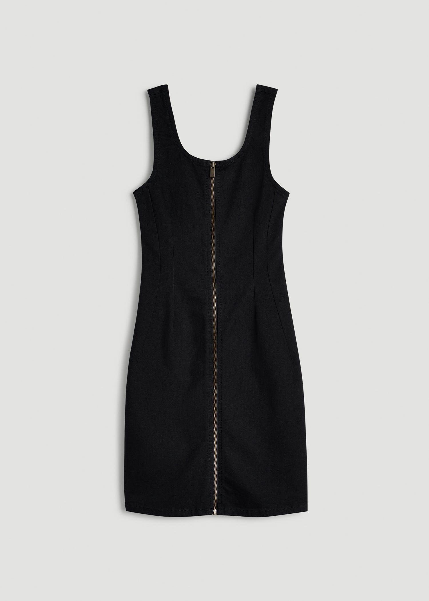 Short Denim Tank Dress for Tall Women in Optimum Black L / Extra Tall / Optimum Black Short Denim Tank Dress for Tall Women in Optimum Black L / Extra Tall / Optimum Black