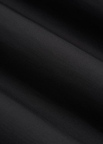 Short Sleeve Crewneck Tee for Tall Women in Black