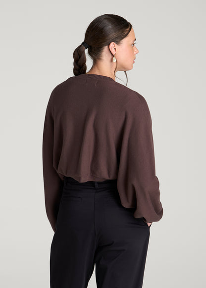 Shrug for Tall Women in Dark Brown