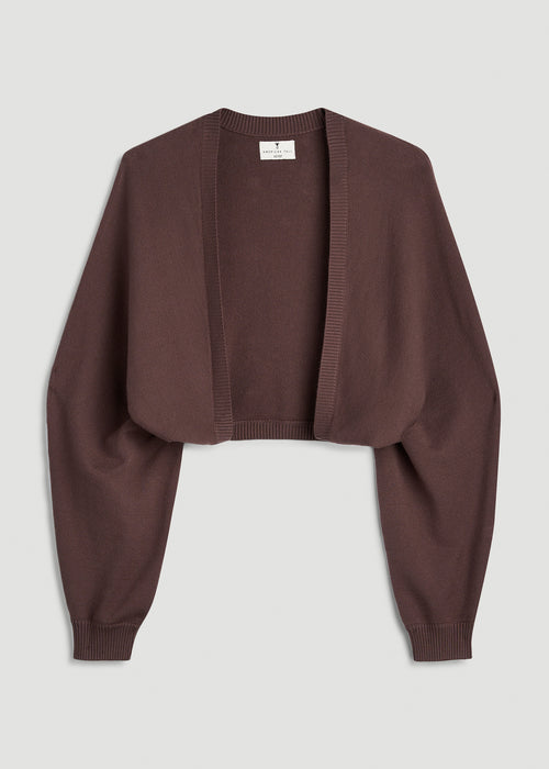Shrug for Tall Women in Dark Brown