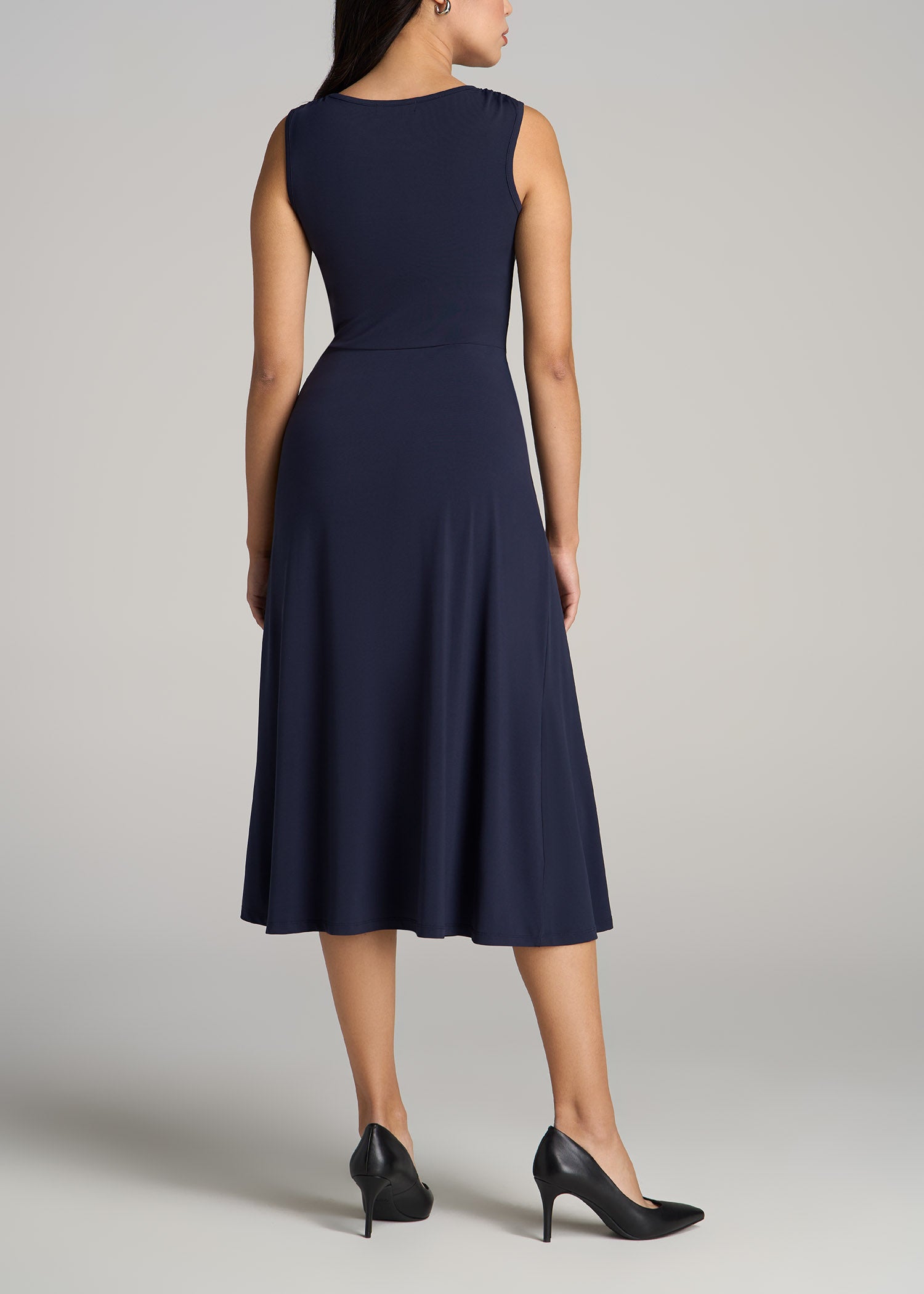Sleeveless Knot Front Dress for Tall Women | American Tall