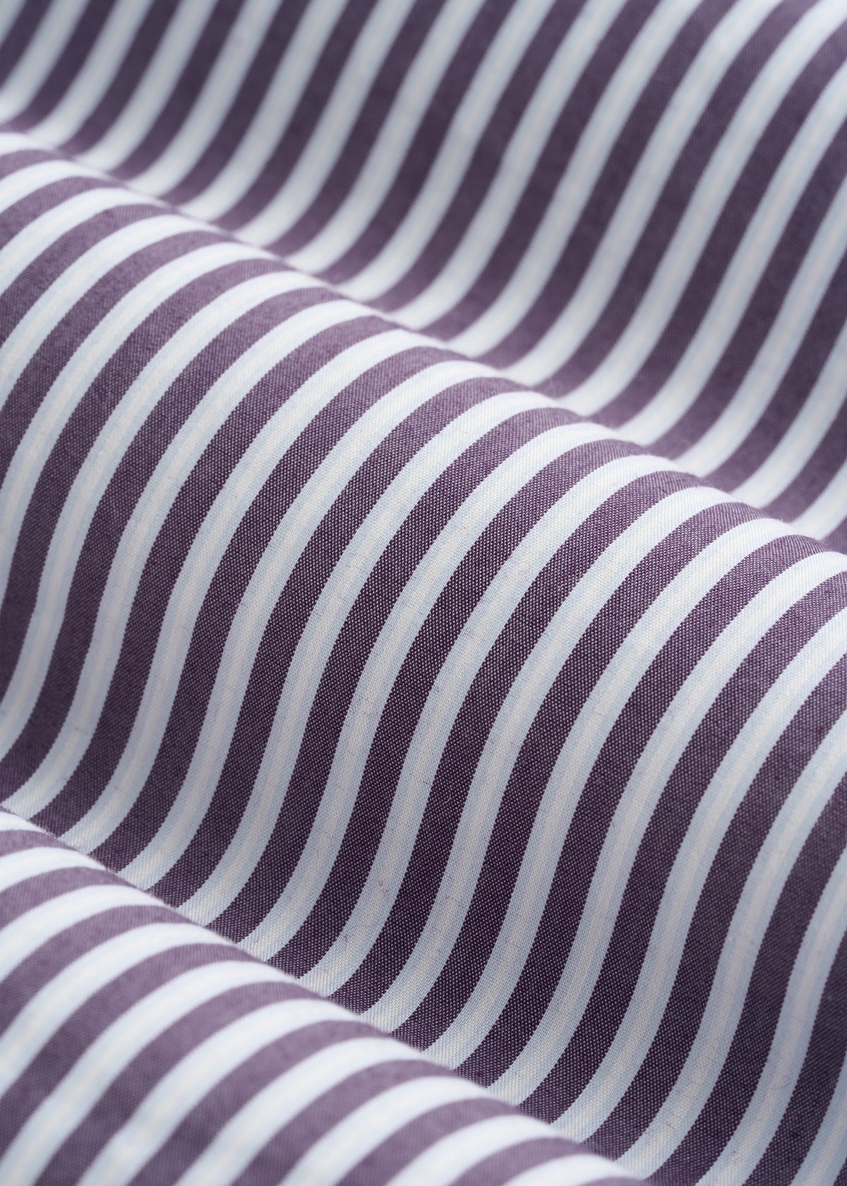 Slim Fit Button Up Shirt for Tall Women in Aubergine Pinstripe
