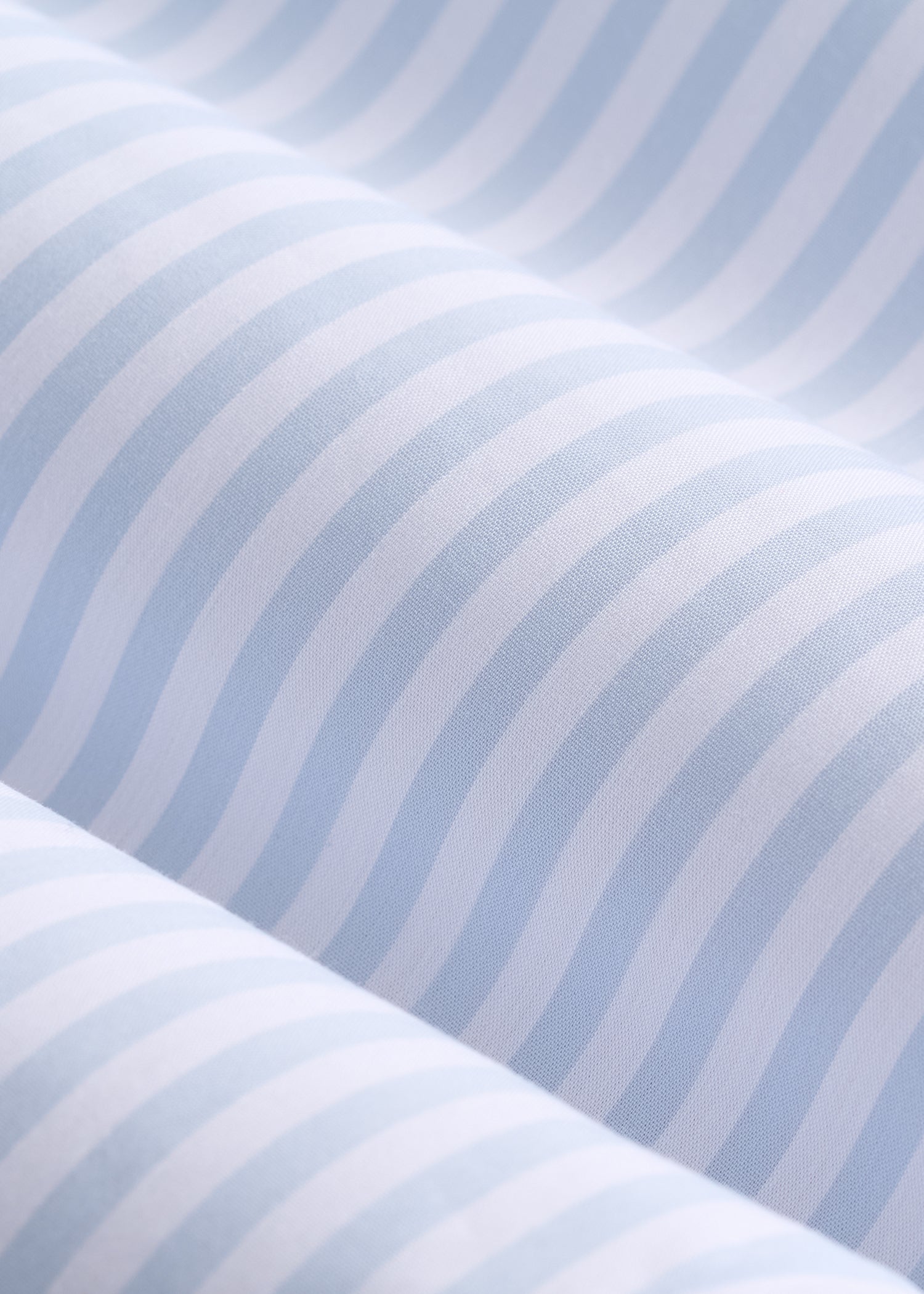 Slim Fit Button-Up Shirt for Tall Women in Light Blue Stripe