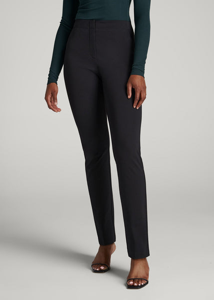 SLIM-Fit Dress Pants for Tall Women in Black 16 / Extra Tall / Black