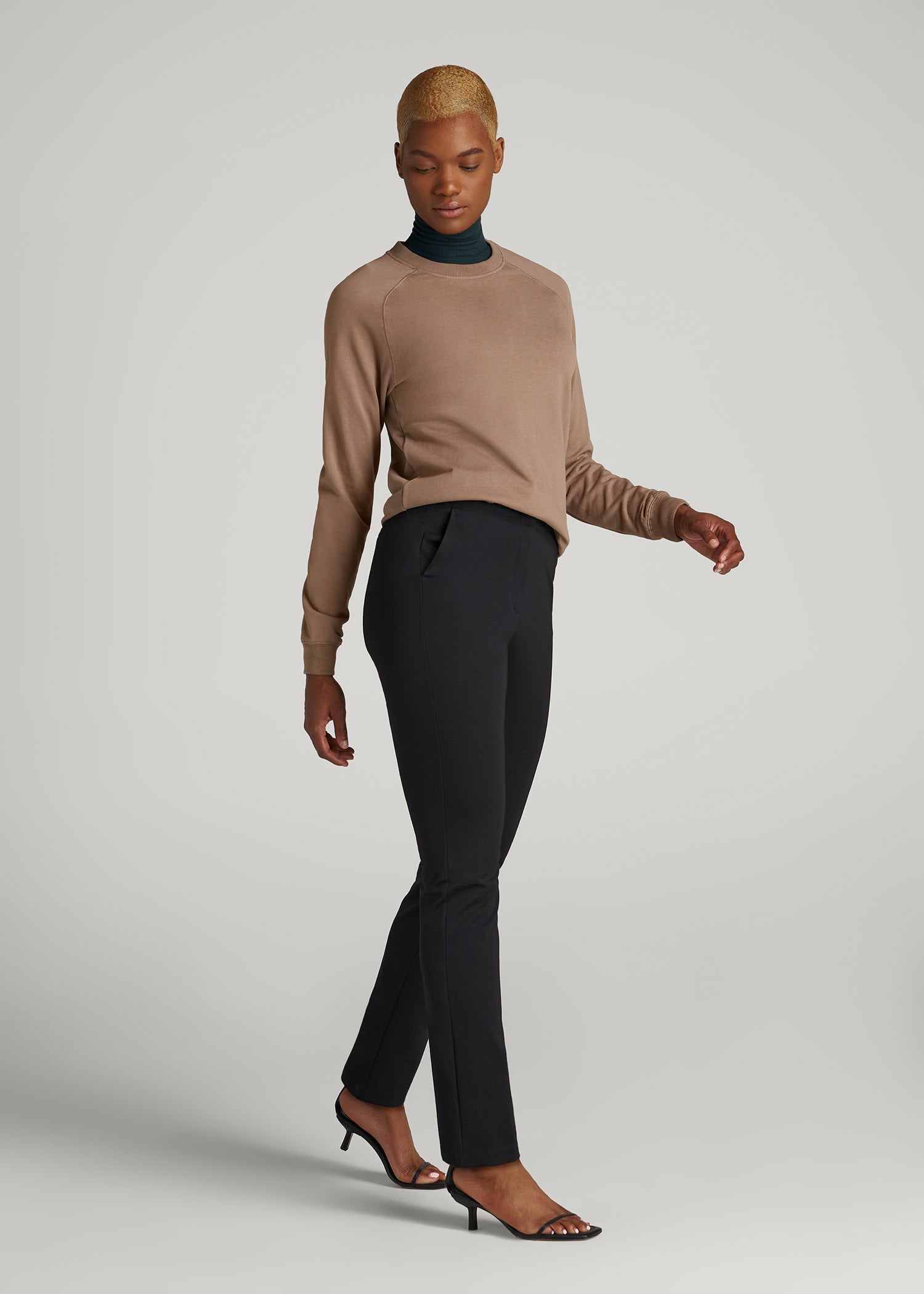 SLIM-Fit Dress Pants for Tall Women in Black 16 / Extra Tall / Black