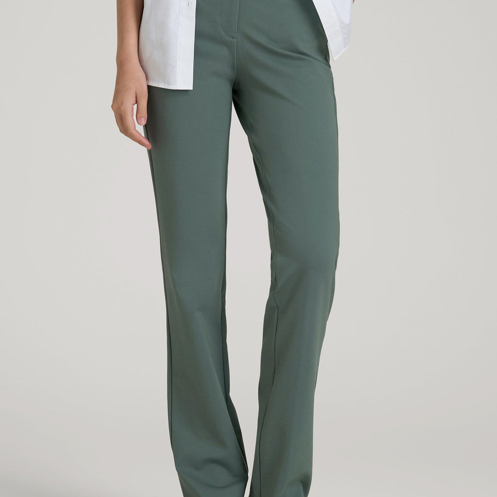 Freedom Flex Slim Straight Leg Dress Pants for Tall Women in Balsam Green 16 / Extra Tall / Balsam Green
