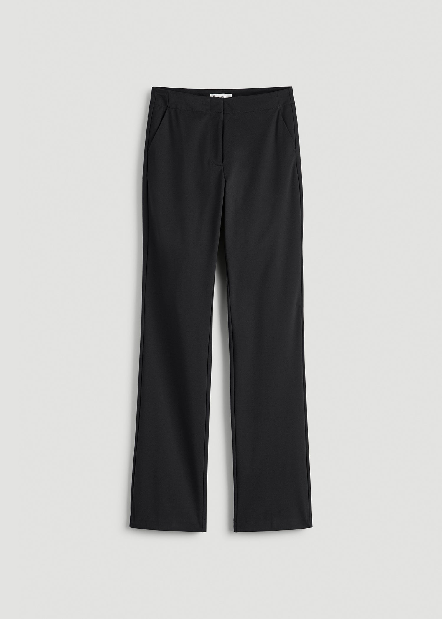 Slim Straight Leg Dress Pants for Tall Women in Black