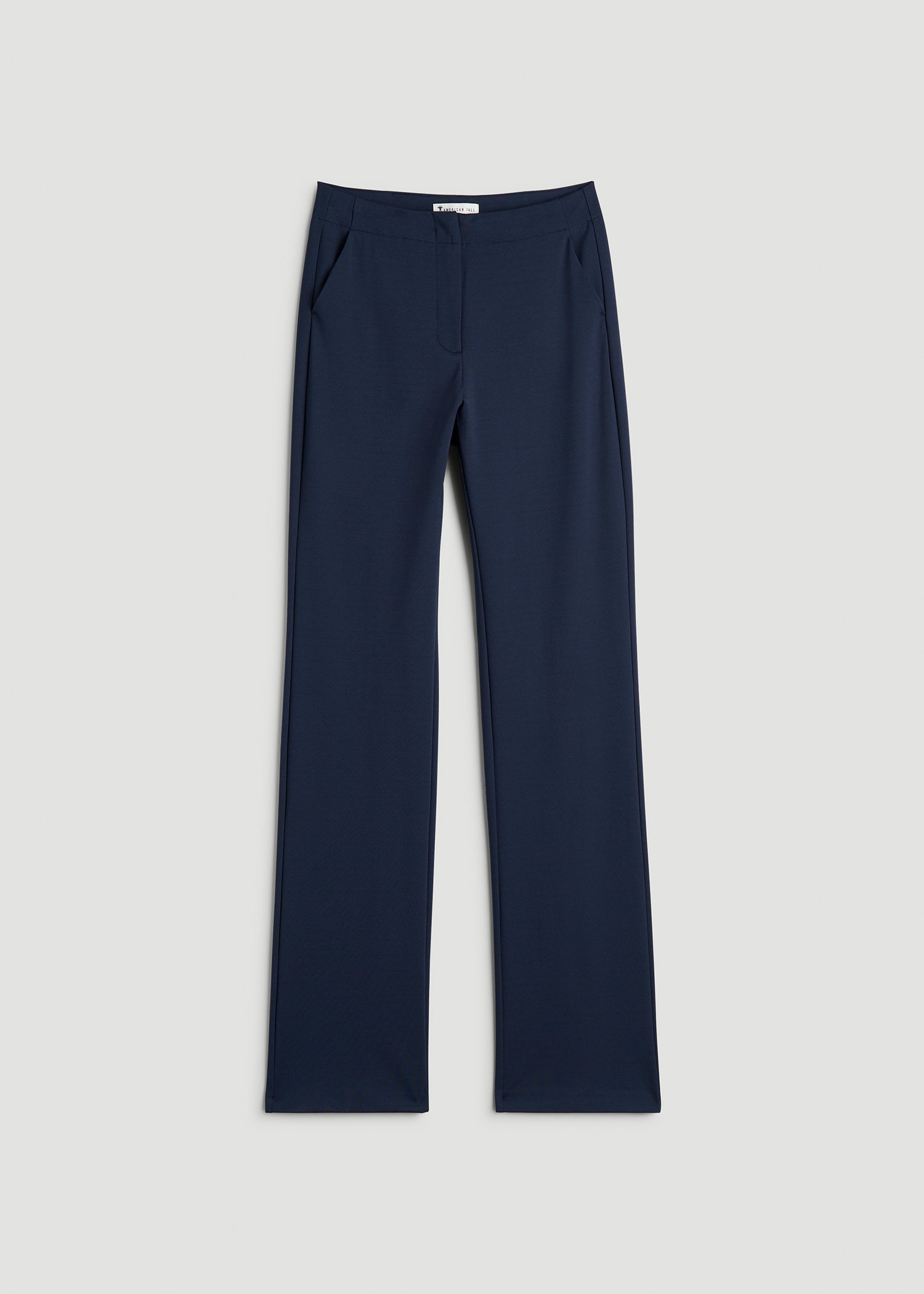 Slim Straight Leg Dress Pants for Tall Women in Navy