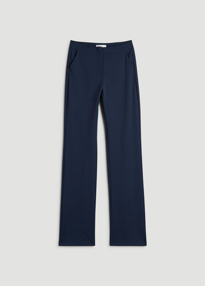 womens navy blue skinny dress pants Ryrjj Dress Pants for Women Comfort Slim Fit Leg Skinny High Waist Pull on Slacks Pants Office Casual Work Trousers with Pockets(Navy,L)