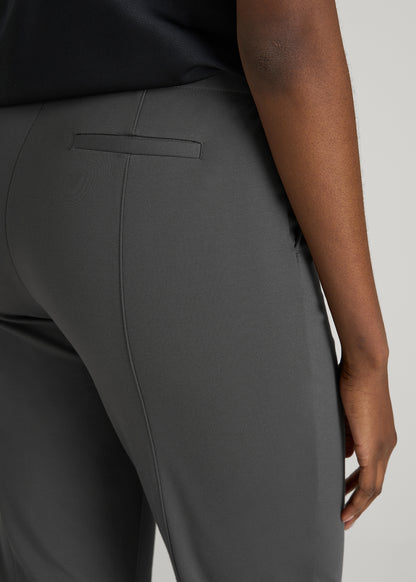 Freedom Flex Slim Straight Leg Dress Pants for Tall Women in Slate
