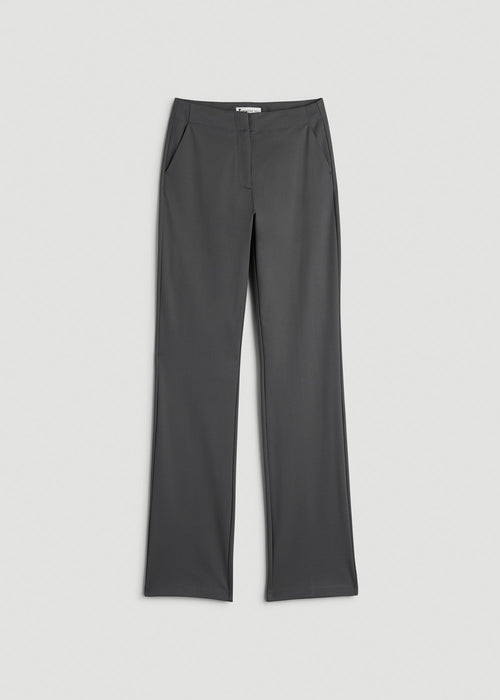 Freedom Flex Slim Straight Leg Dress Pants for Tall Women in Slate