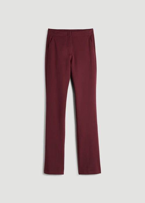 Freedom Flex Slim Straight Leg Dress Pants for Tall Women in Tawny Port 8 / Tall / Tawny Port Freedom Flex Slim Straight Leg Dress Pants for Tall Women in Tawny Port 8 / Tall / Tawny Port