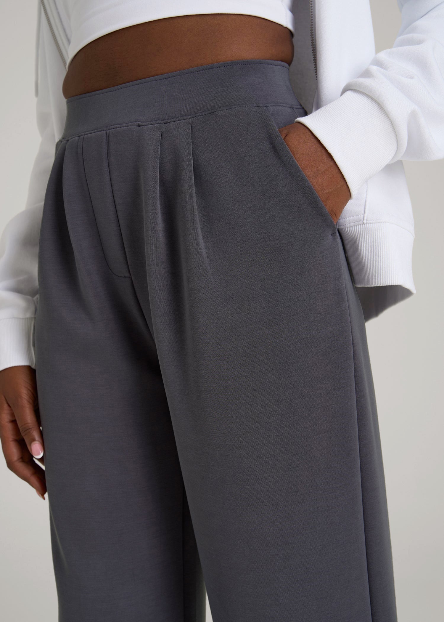 Soft Motion Pleated Wide Leg Pant for Tall Women | American Tall