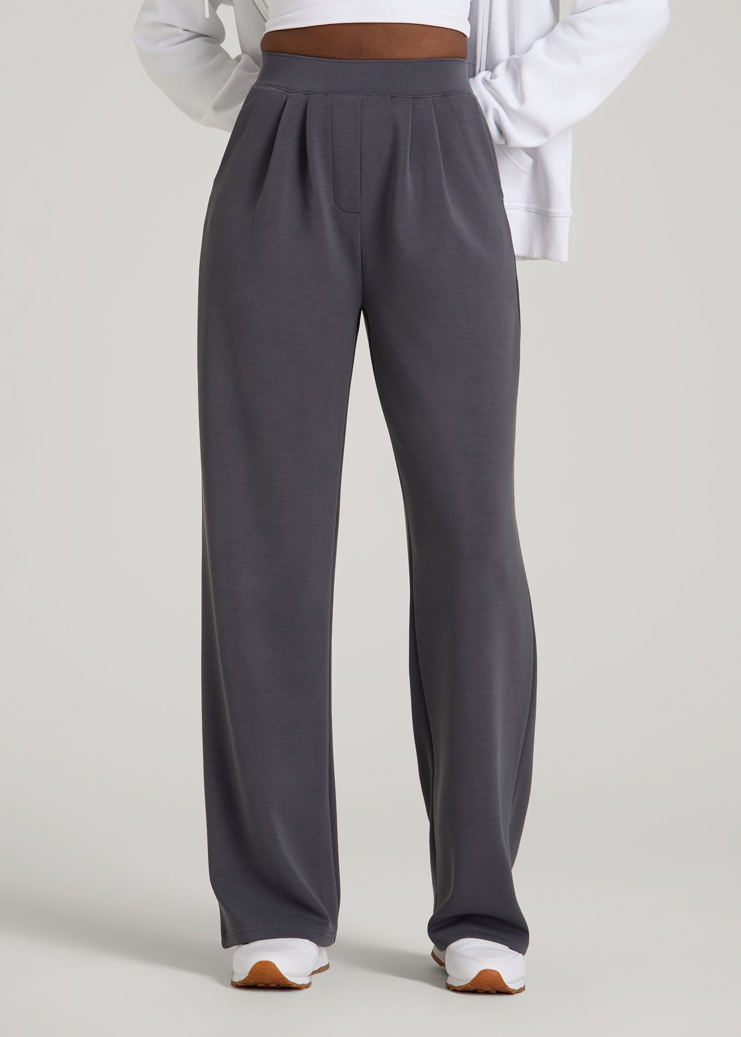 Soft Motion Pleated Wide Leg Pant for Tall Women | American Tall