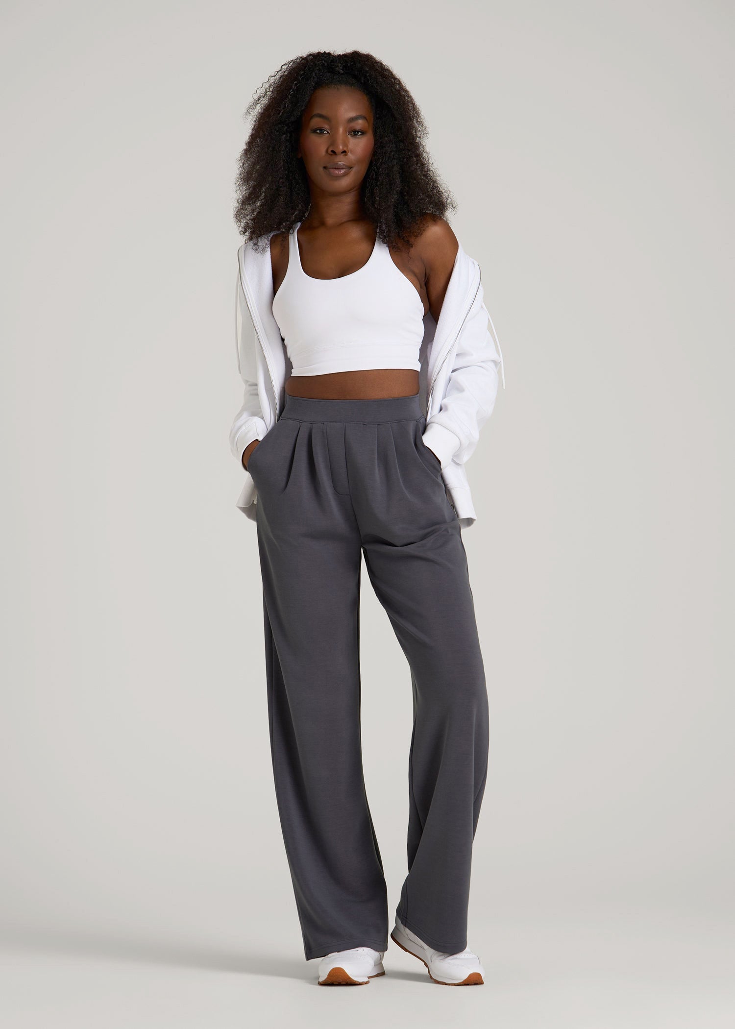 Soft Motion Pleated Wide Leg Pant for Tall Women | American Tall