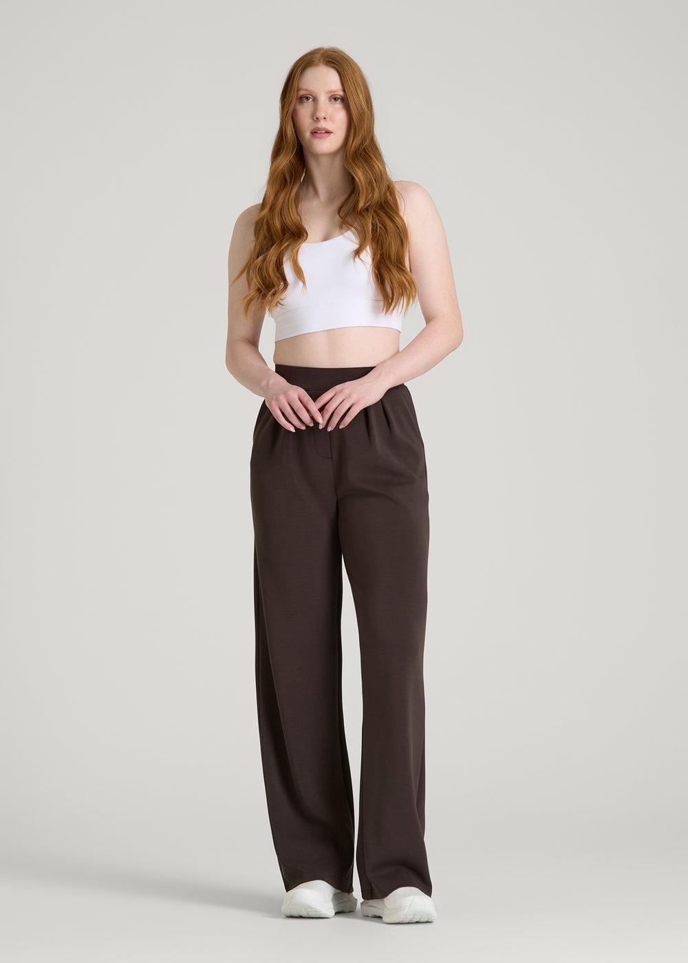Soft Motion Pleated Wide Leg Pant for Tall Women | American Tall