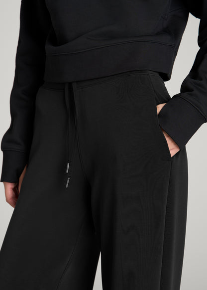 Soft Motion Pull-On Tie Waist Pants for Tall Women in Black