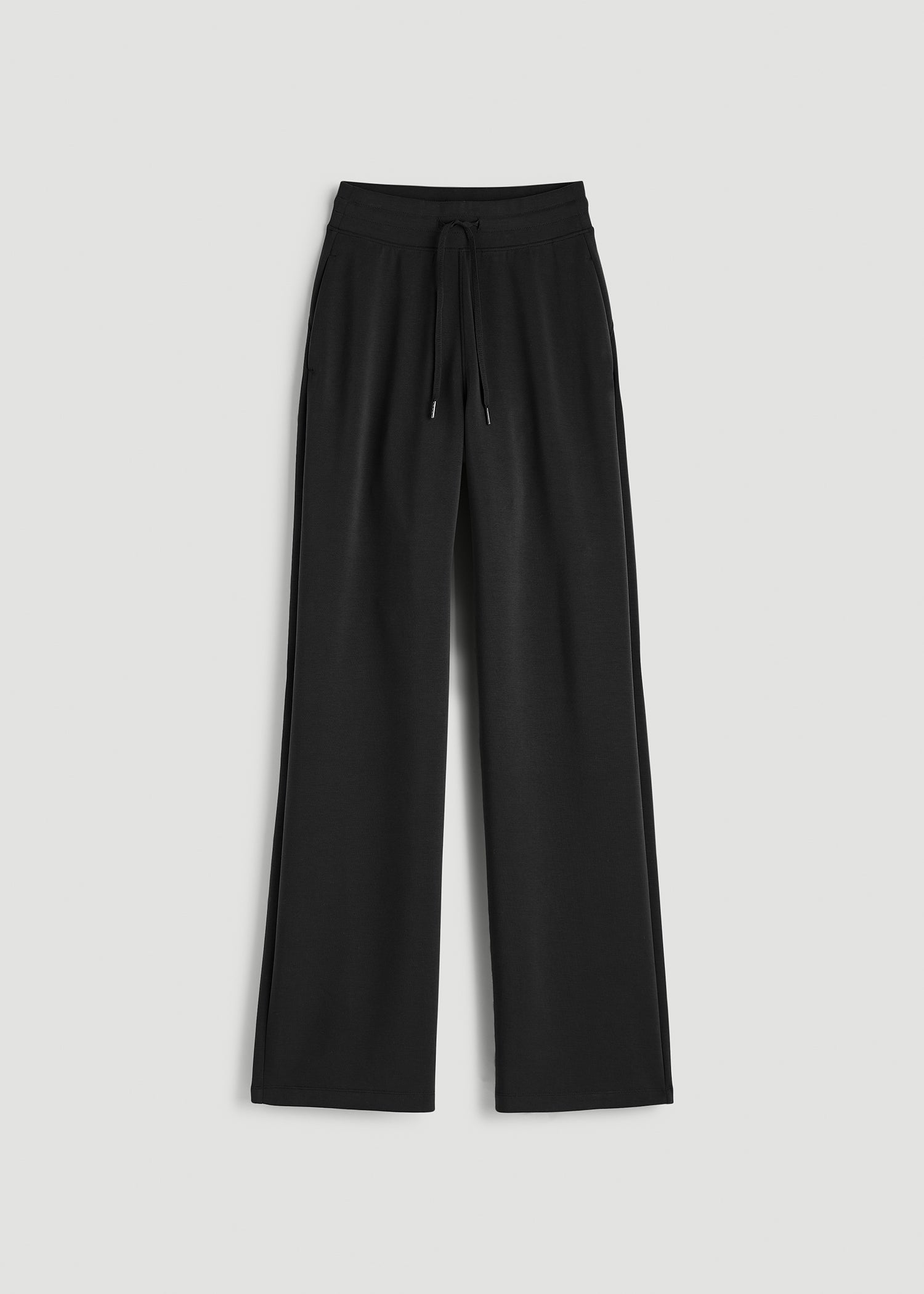 Soft Motion Pull-On Tie Waist Pants for Tall Women in Black